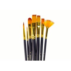 Set of Artist Brushes 7 Shapes cena un informācija | Modelēšanas un zīmēšanas piederumi | 220.lv