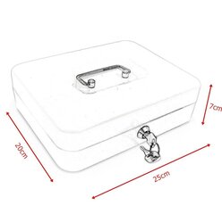 Кассовый бокс, 25 см, светло-серый цена и информация | Сейфы | 220.lv