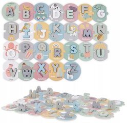 Деревянный алфавитный пазл цена и информация | Развивающие игрушки | 220.lv
