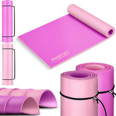 Тренировочный коврик, 173 x 61 x 0,6 см, Neo-Sport, фиолетовый/розовый цена и информация | Коврики для йоги, фитнеса | 220.lv