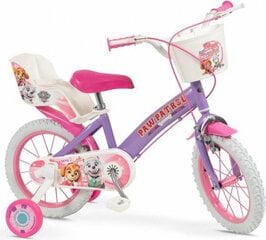 Детский велосипед Toimsa Children's Bike Toimsa Paw Patrol 14", фиолетовый/розовый цена и информация | Велосипеды | 220.lv