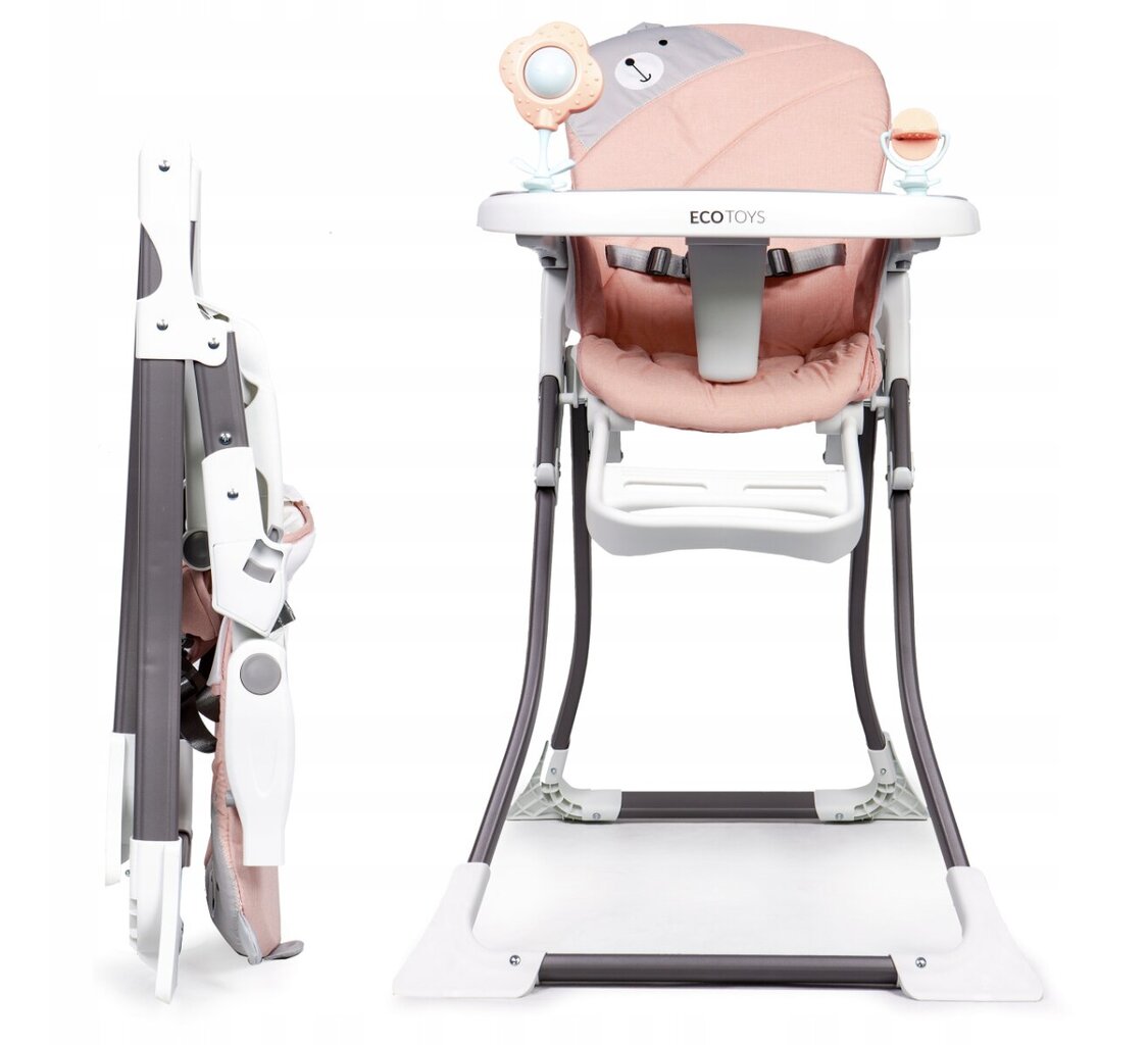 Barošanas krēsls Ecotoys, rozā cena un informācija | Barošanas krēsli | 220.lv