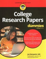 College Research Papers For Dummies цена и информация | Книги по социальным наукам | 220.lv