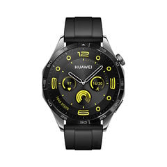 Huawei Watch GT 4 46mm Black Fluoroelastomer 55020BGS цена и информация | Смарт-часы (smartwatch) | 220.lv