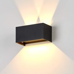 Декоративный светодиодный настенный светильник Dr.lazy, 20 Вт, черный цена и информация | Настенные светильники | 220.lv