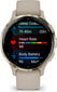 Garmin Venu® 3S Soft Gold Stainless Steel Bezel with French Gray Case and Silicone Band цена и информация | Viedpulksteņi (smartwatch) | 220.lv