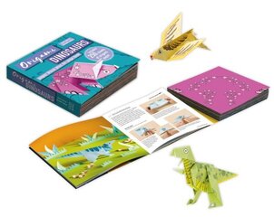 Origami Dinosaurs: Paper Block Plus 64-Page Book cena un informācija | Grāmatas par veselīgu dzīvesveidu un uzturu | 220.lv