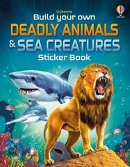 Build Your Own Deadly Animals and Sea Creatures Sticker Book цена и информация | Книги для малышей | 220.lv
