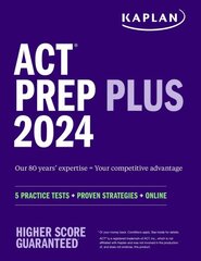 ACT Prep Plus 2024 cena un informācija | Sociālo zinātņu grāmatas | 220.lv
