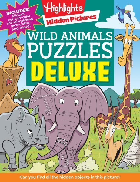 Wild Animals Puzzles Deluxe цена и информация | Grāmatas mazuļiem | 220.lv