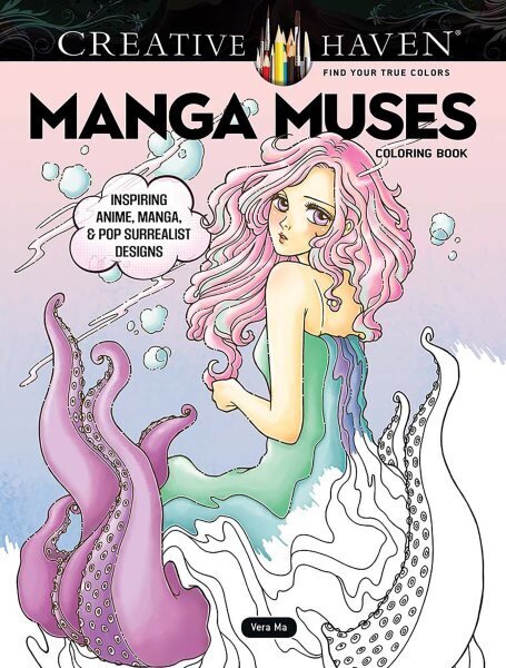 Creative Haven Manga Muses Coloring Book: Inspiring Anime, Manga, & Pop Surrealist Designs cena un informācija | Grāmatas mazuļiem | 220.lv