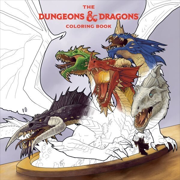 Dungeons & Dragons Coloring Book: 80 Adventurous Line Drawings cena un informācija | Grāmatas par veselīgu dzīvesveidu un uzturu | 220.lv