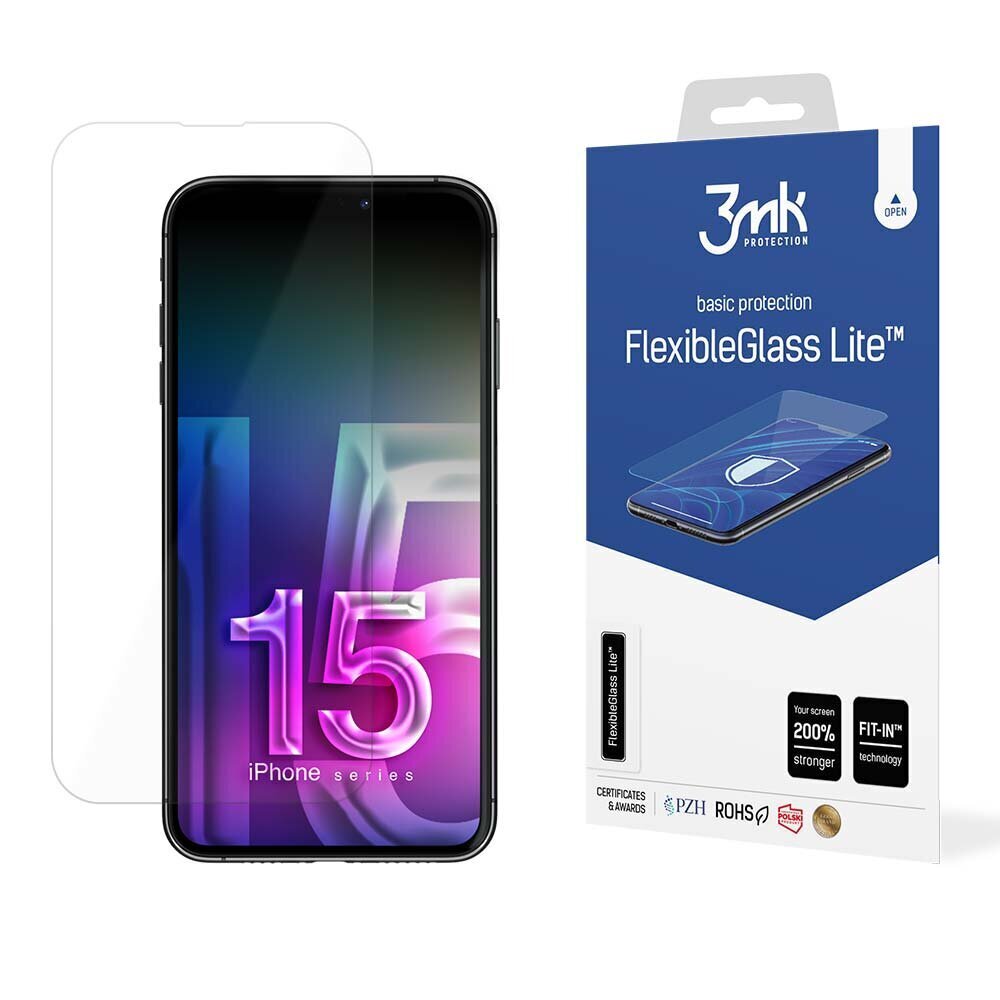 3mk FlexibleGlass Lite™ screen protector 5903108535601 цена и информация | Ekrāna aizsargstikli | 220.lv