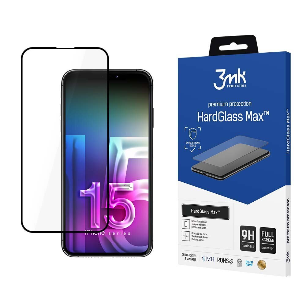 3mk HardGlass Max™ screen protector 5903108529082 cena un informācija | Ekrāna aizsargstikli | 220.lv