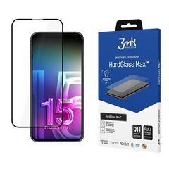 Защитное стекло для телефона Apple iPhone 15 Plus - 3mk HardGlass Max™ screen protector цена и информация | Защитные пленки для телефонов | 220.lv