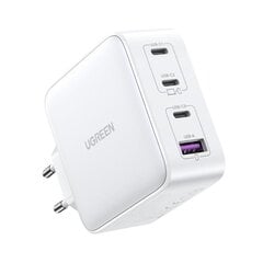 UGREEN Зарядное устройство UGREEN CD226, 3x USB-C, 1x USB-A, GaN, PD3.0, QC4+, 100 Вт, кабель 1,5 м (серый) цена и информация | Зарядные устройства для телефонов | 220.lv