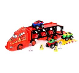 Грузовик-трал с машинками цена и информация | Конструктор автомобилей игрушки для мальчиков | 220.lv