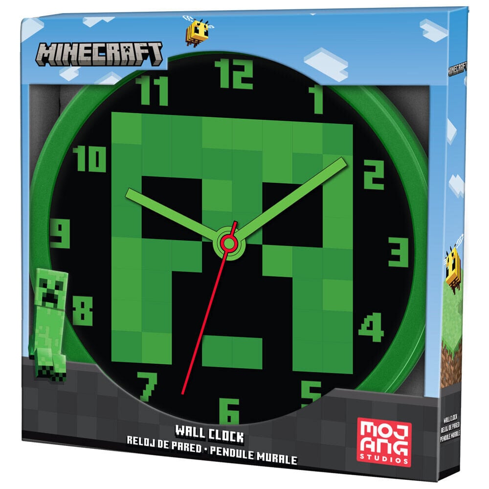 Sienas pulkstenis Minecraft, 25 cm cena un informācija | Bērnu aksesuāri | 220.lv