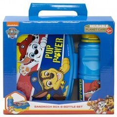 Pusdienu kastīte un dzērienu komplekts Paw Patrol (Ķepu Patruļa), 2 gab. цена и информация | Посуда для хранения еды | 220.lv