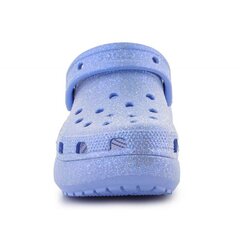 Crocs gumijas čības sievietēm Classic Platform Glitter Clog W 207241-5Q6, zils™ цена и информация | Шлепанцы, тапочки для женщин | 220.lv