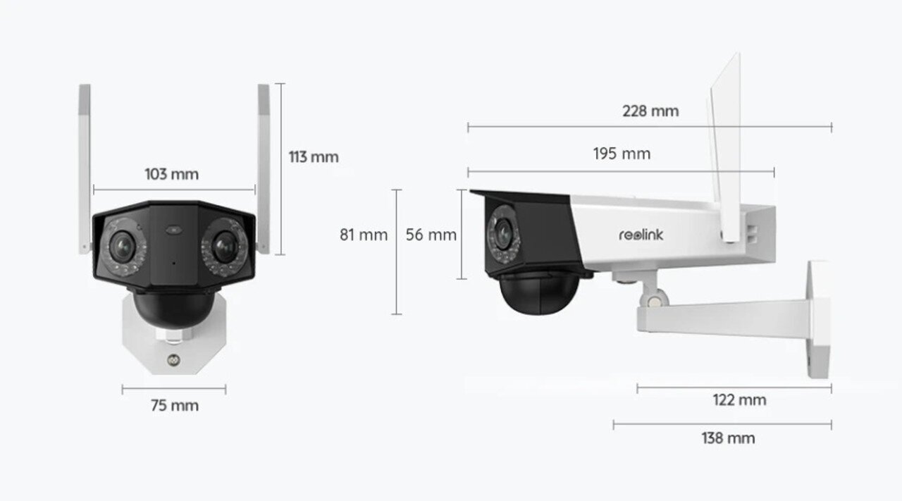 Reolink Duo 2 panorāmas bezvadu akumulatora kamera ar viedo noteikšanu cena un informācija | Novērošanas kameras | 220.lv