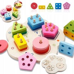 Деревянная образовательная игра-головоломка цена и информация | Развивающие игрушки | 220.lv