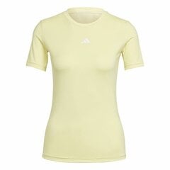 T-krekls sievietēm Adidas Techfit Training, dzeltens cena un informācija | Sporta apģērbs sievietēm | 220.lv