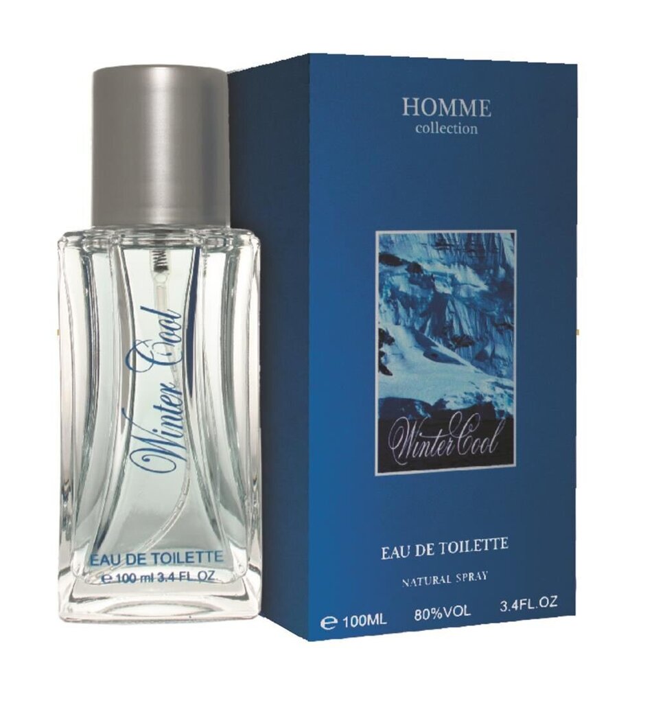 Tualetes ūdens Homme Collection Winter Cool EDT vīriešiem, 100 ml цена и информация | Vīriešu smaržas | 220.lv