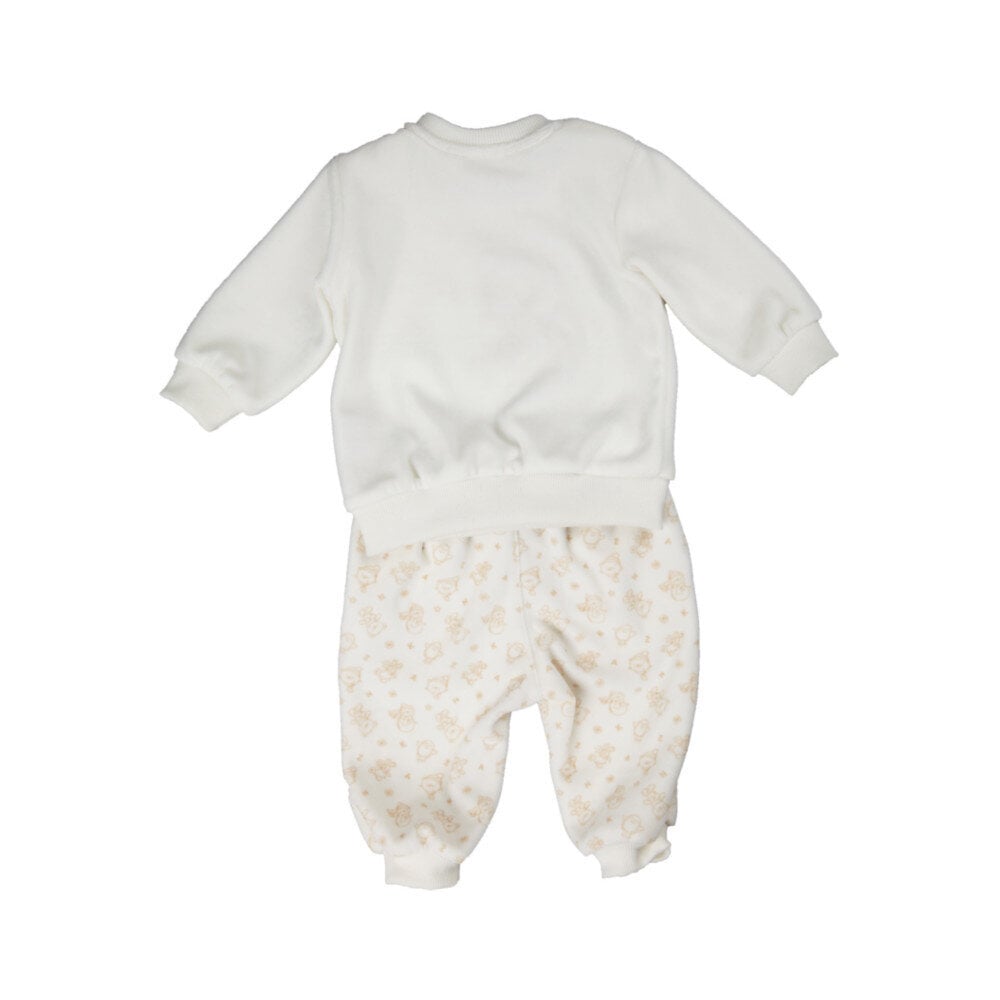 Komplekts bērniem - bikses un džemperis Kanz, balts cena un informācija | Apģērbu komplekti jaundzimušajiem | 220.lv