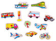 Koka puzle 12 gab., transportlīdzekļi cena un informācija | Puzles, 3D puzles | 220.lv