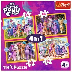 Комплект пазлов 4в1 TREFL MY LITTLE PONY - Мой маленький пони цена и информация | Пазлы | 220.lv