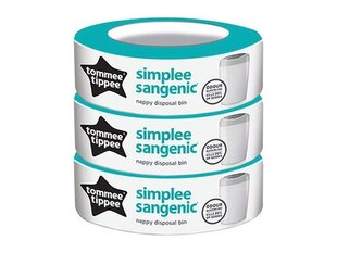 Atkritumu maisi Tommee Tippee Sangenic Simplee 3 gb. cena un informācija | Tommee Tippee Higiēna un veselība | 220.lv