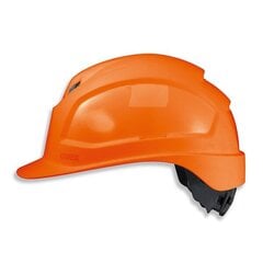 Шлем Uvex Pheos IES, оранжевый, с регулируемой вентиляцией, 55-61 см, адаптер для очков, затягивается колесиком цена и информация | Защита лица и головы | 220.lv