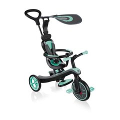 Trīsritenis 4in1 Globber Explorer Trike Mint, melns/zils cena un informācija | Trīsriteņi | 220.lv