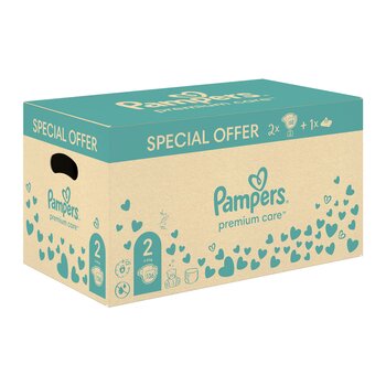 Подгузники Pampers Premium Care размер 2, 4–8 кг, 136 шт. + ПОДАРОК Harmonie Aqua 48 салфетки для младенцев цена и информация | Подгузники | 220.lv