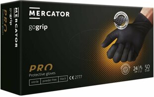 MERCATOR® gogrip Nitrila Cimdi L 50 gab. cena un informācija | Darba cimdi | 220.lv