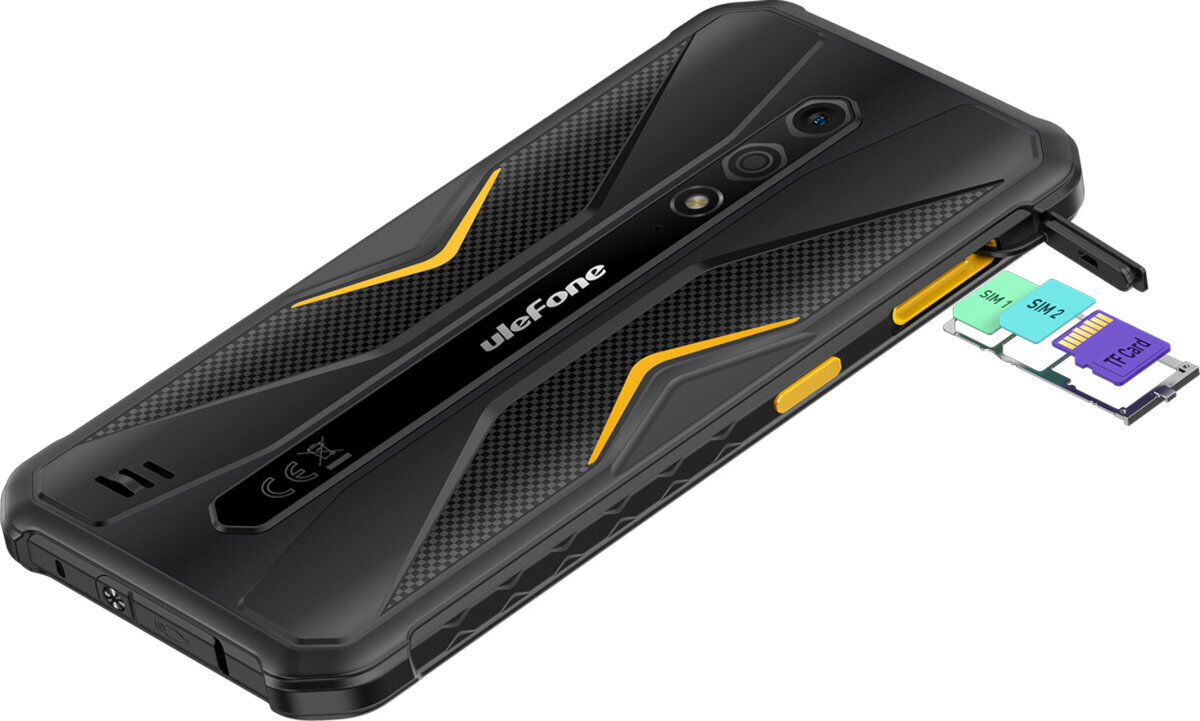 Ulefone Armor X12 Pro 4/64GB Black/Orange cena un informācija | Mobilie telefoni | 220.lv