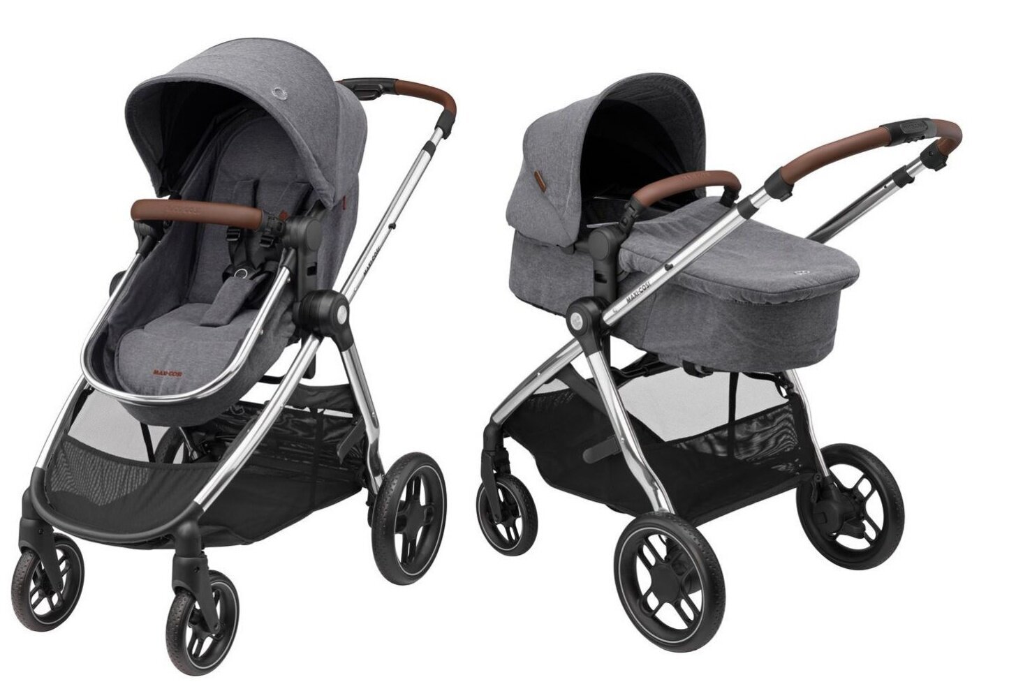 Maxi-Cosi universālie rati Zelia Luxe 2in1, Twillic Grey cena un informācija | Bērnu rati | 220.lv