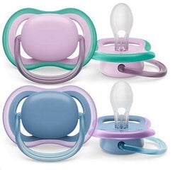 Соски Philips Avent SCF085/34, 2 шт, 6-18 месяцев, розовый/синий цвет цена и информация | Philips Avent Приспособления для кормления | 220.lv