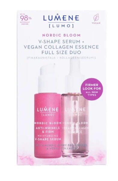 Sejas kopšanas komplekts Lumene Noridic Bloom: sejas serums, 30 ml + sejas esence 30 ml cena un informācija | Serumi sejai, eļļas | 220.lv