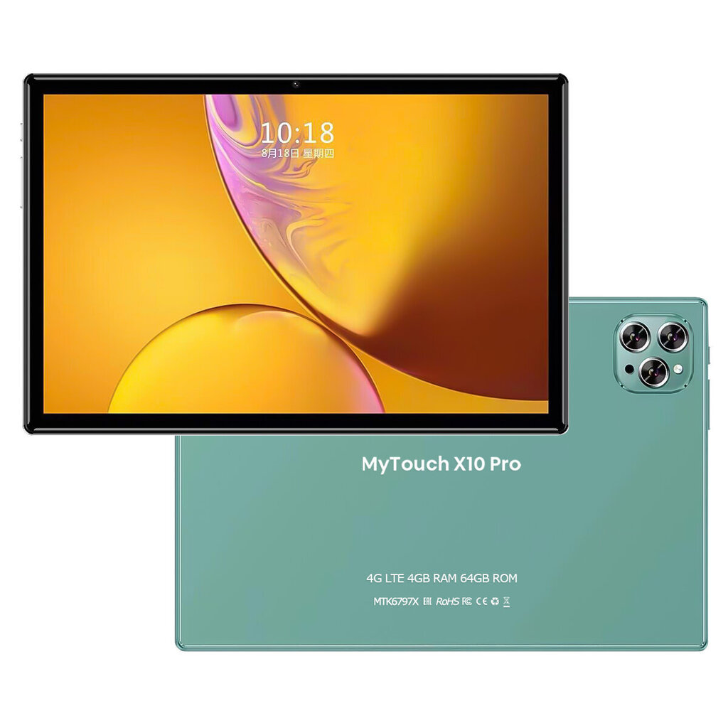 My Touch X10 Pro Green цена и информация | Planšetdatori | 220.lv