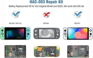 ElecGear akumulators priekš Nintendo Switch HAC-001 cena un informācija | Spēļu konsoles | 220.lv