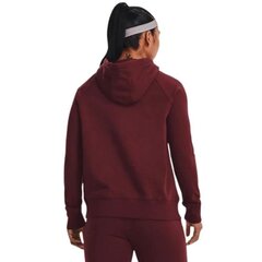 Sieviešu džemperis Under Armour Rival Fleece HB Hoodie W 1356317 690, sarkans cena un informācija | Jakas sievietēm | 220.lv