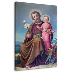 Glezna uz audekla, Svētais Jāzeps ar bērnu Jēzu - Roznavs цена и информация | Картины | 220.lv