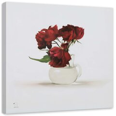 Glezna uz audekla, Novecojušas rozes vāzē цена и информация | Картины | 220.lv
