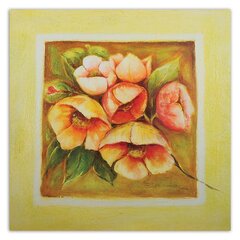 Glezna uz audekla, Seši rozā ziedi цена и информация | Картины | 220.lv