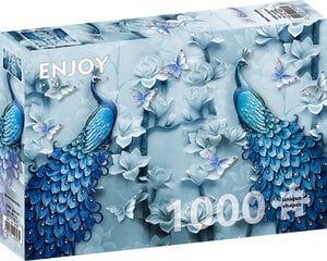 Пазл Голубые павлины 1000 шт цена и информация | Пазлы | 220.lv