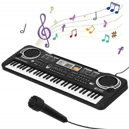 Elektriskās klavieres ar mikrofonu MQ6106 Springo цена и информация | Attīstošās rotaļlietas | 220.lv
