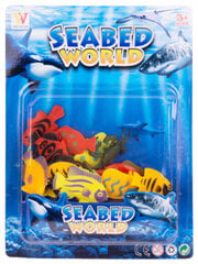 Jūras dzīvnieku/zivju figūriņas, 14gab. cena un informācija | Attīstošās rotaļlietas | 220.lv