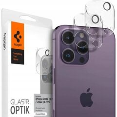 Kameras stikls, Spigen, iPhone 14 Pro /Max cena un informācija | Ekrāna aizsargstikli | 220.lv